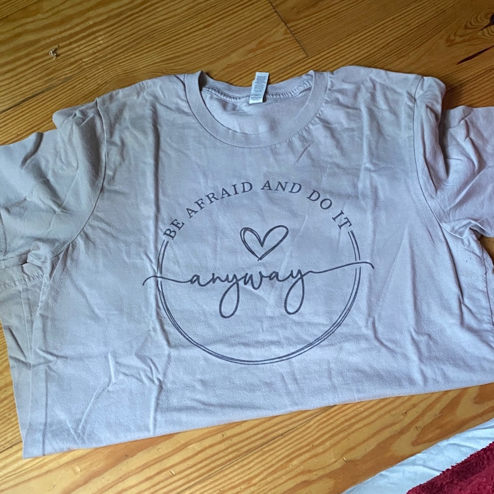 Bella Canvas Gray Tee with Motivational Print
